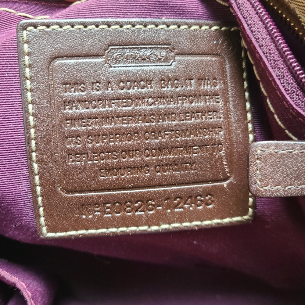 Coach Hamptons Madeline Signature Satchel Bag 12463 - Picture 5 of 16